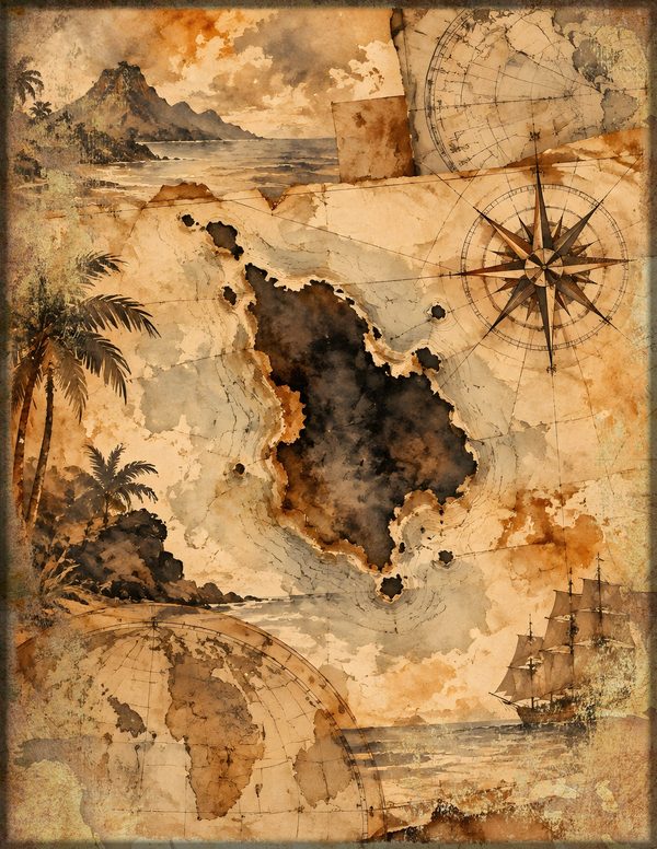 Wanted Posters Junk Journal Kit: Digital Scrapbook Paper - Pirates and Privateers - Commercial Use — image 9