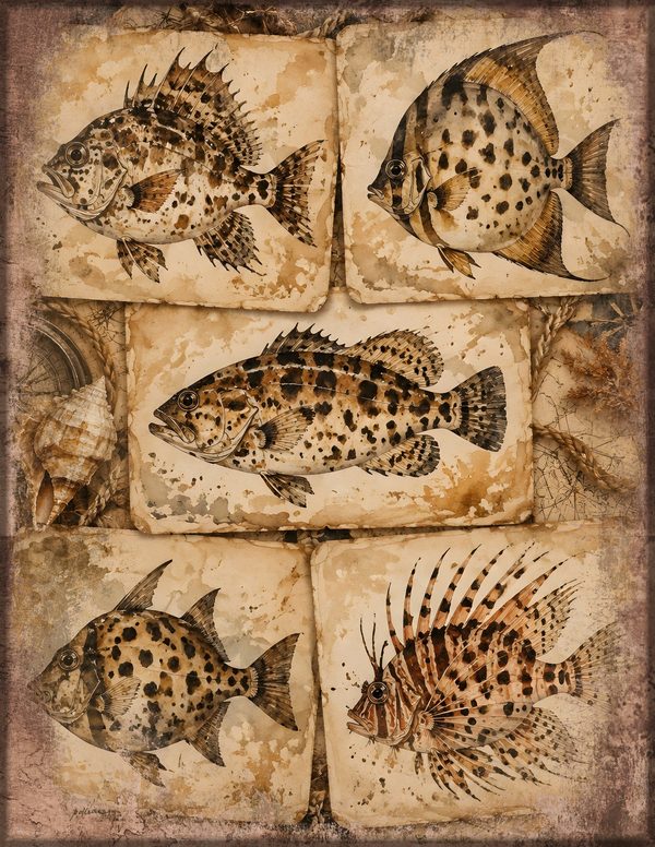 Wanted Posters Junk Journal Kit: Digital Scrapbook Paper - Pirates and Privateers - Commercial Use — image 12