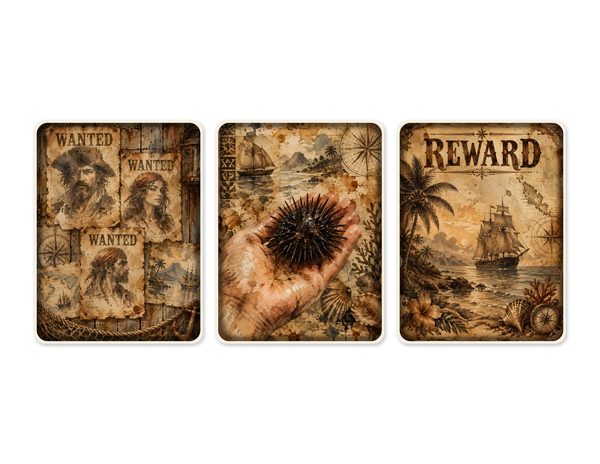 Wanted Posters Junk Journal Kit: Digital Scrapbook Paper - Pirates and Privateers - Commercial Use — image 50