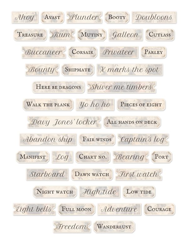 Wanted Posters Junk Journal Kit: Digital Scrapbook Paper - Pirates and Privateers - Commercial Use — image 52